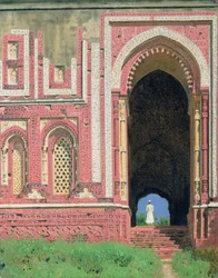 Gate Near Qutub-Minar, Old Delhi, 1875